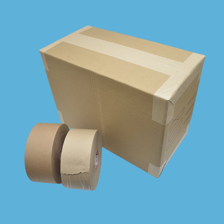 Cinta de papel kraft marrón.
