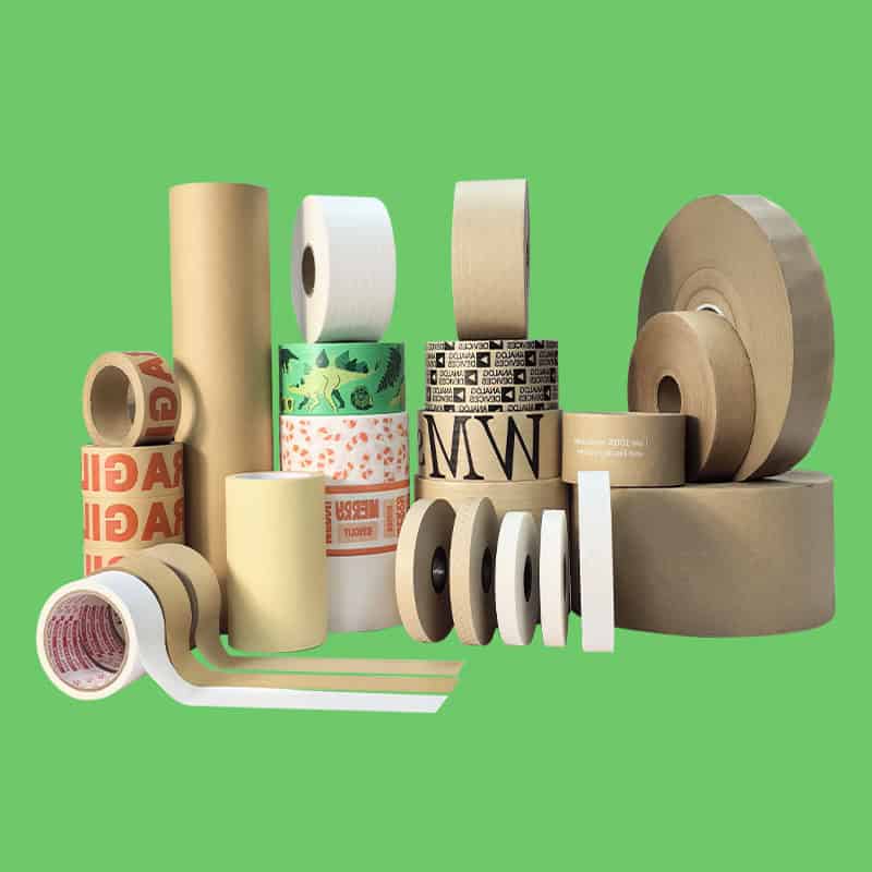 cinta de caja de papel marrón
